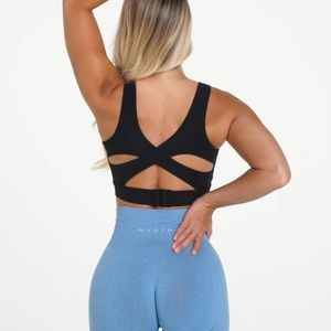 New NVGTN black allure sports bra